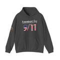 Remembrance Day 9/11 Hoodie — American Flag & Twin Towers Tribute