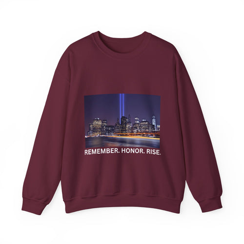 9/11 Tribute "Remember. Honor. Rise." Sweatshirt