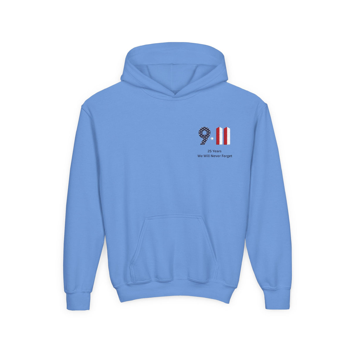 Youth 9/11 Memorial Hoodie — Patriot Flag Design