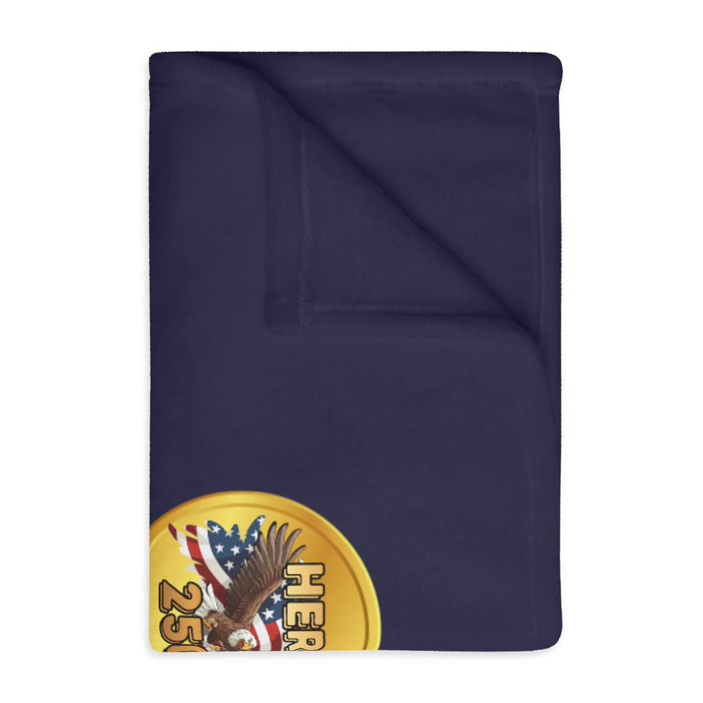 9/11 Tribute Blanket — "Remember. Honor. Rise." Velveteen Microfiber Memorial Throw