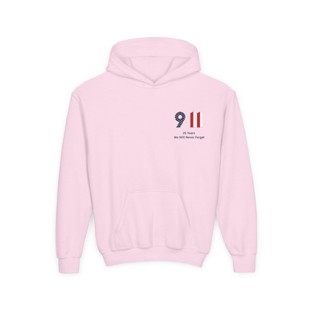 Youth 9/11 Memorial Hoodie — Patriot Flag Design