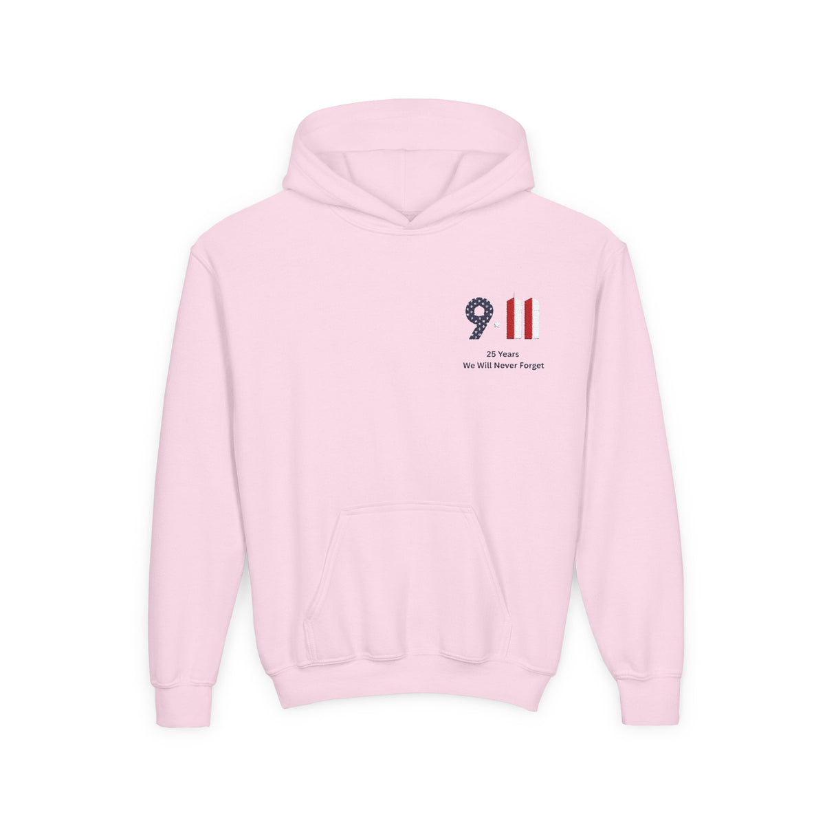 Youth 9/11 Memorial Hoodie — Patriot Flag Design